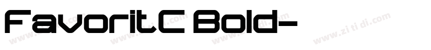 FavoritC Bold字体转换